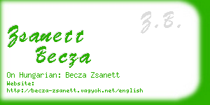 zsanett becza business card